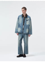Turkish Washed Frayed Straight Jeans