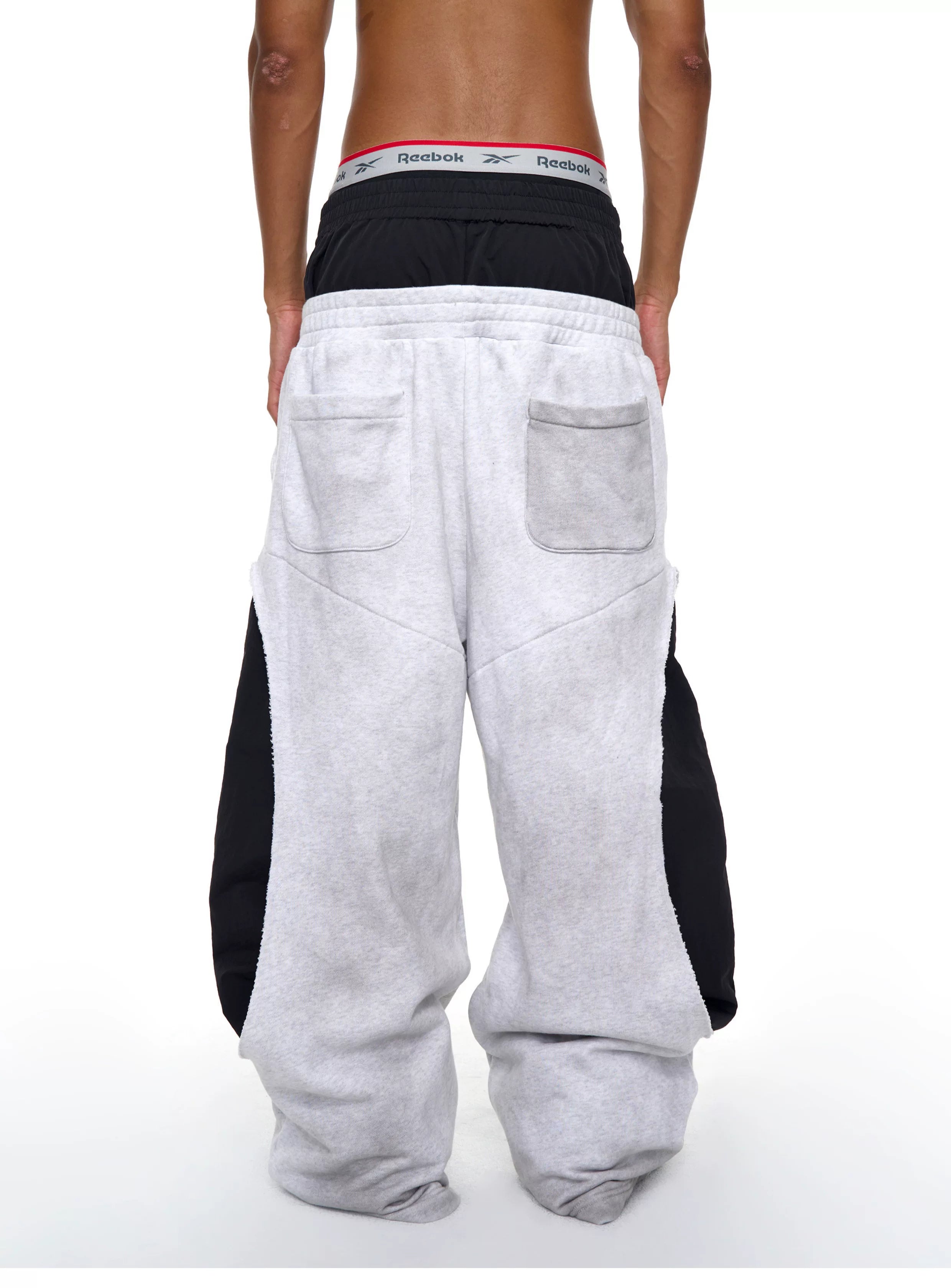 Men's 2-In-1 3-Stripe Wide Leg Sweatpants