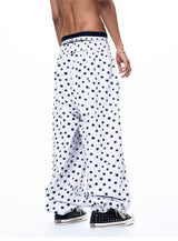 Men's Star Polka Dot Print Joggers