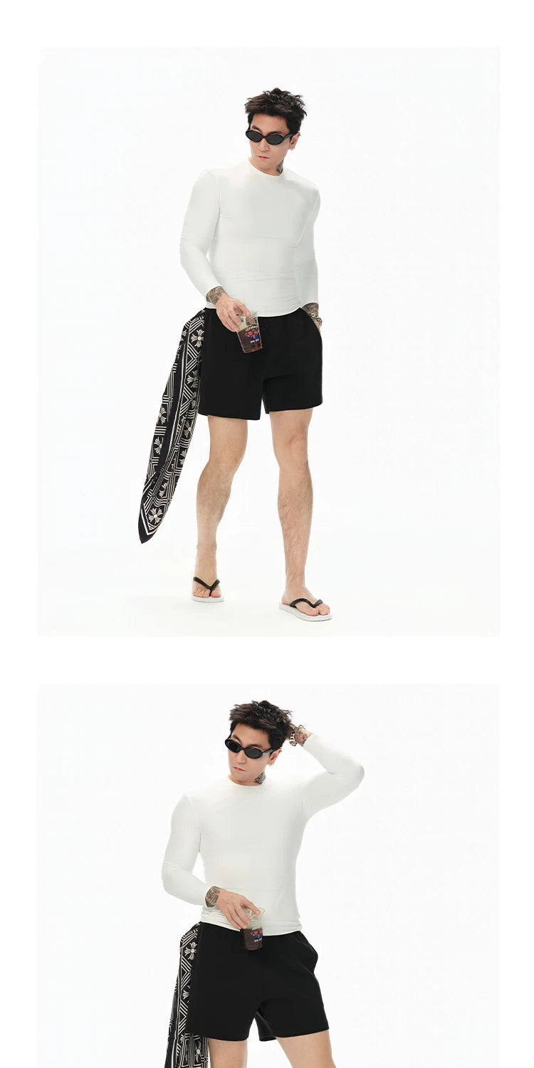 Soft Quick-Dry Fitted Long-Sleeve Top