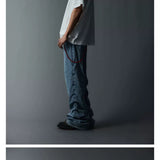Two-Tone Washed Mesh Patchwork Tee