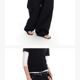 Men's Rivet Washed Distressed Straight Pants