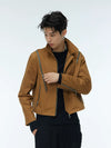 Unisex Two-Tone Irregular Short Multi-Zip Jackets