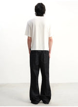 Double Waist Flared Denim Jeans