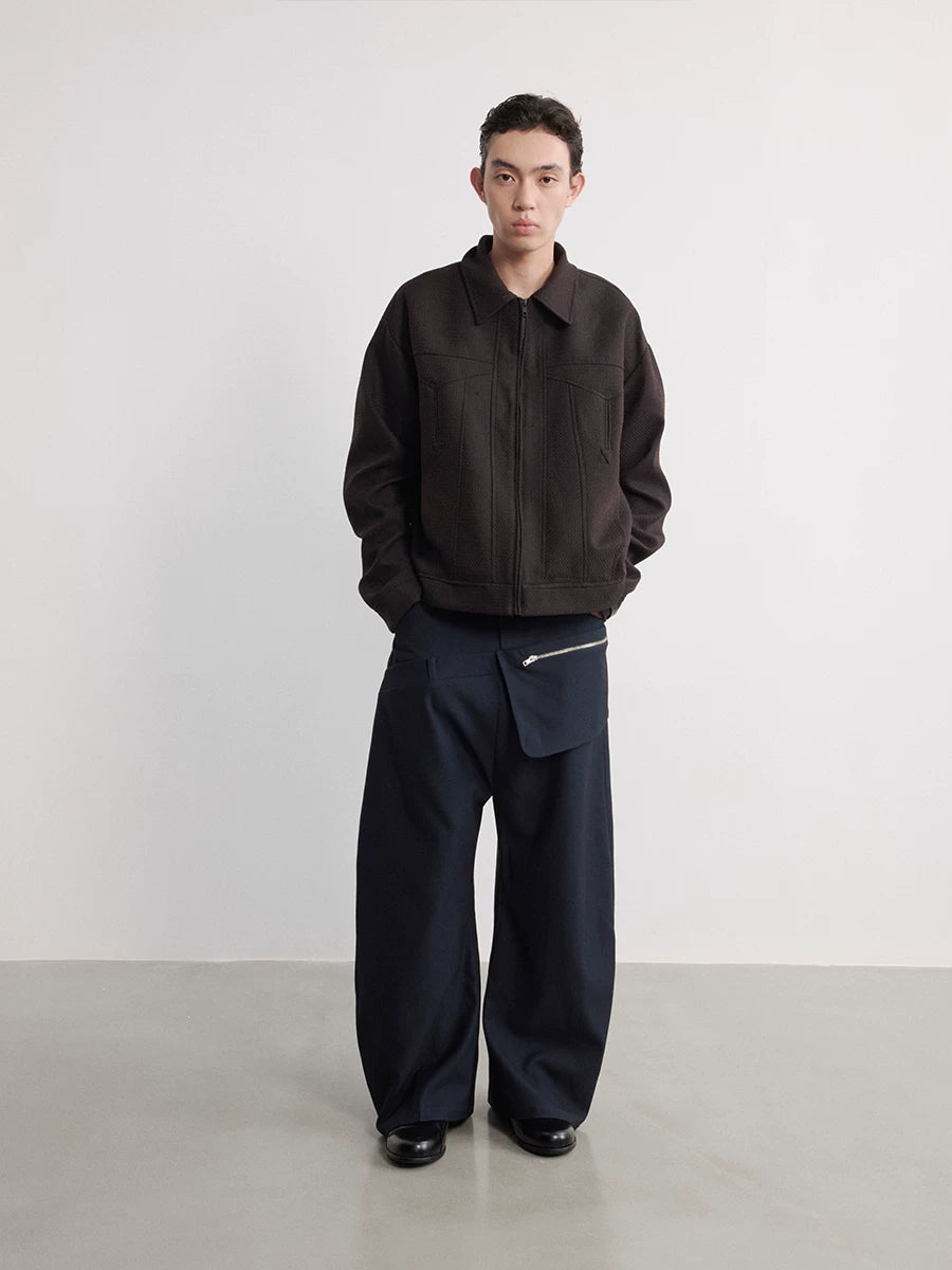 Double Waist Honeycomb Cargo Pants