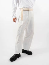 Men's Multicolor Loose Straight Cropped Pants