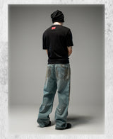 Tawny Distressed Loose Straight Jeans