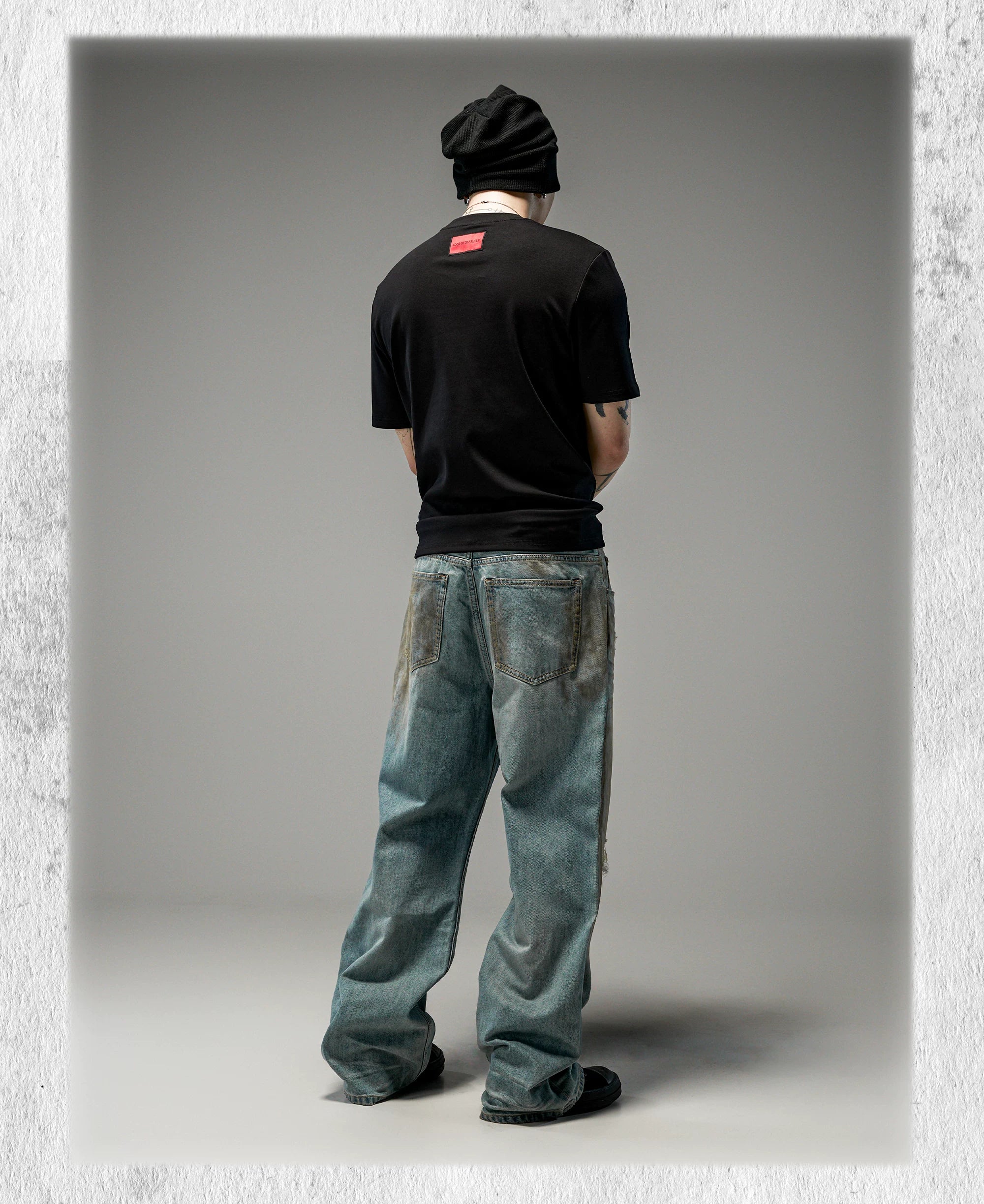 Tawny Distressed Loose Straight Jeans
