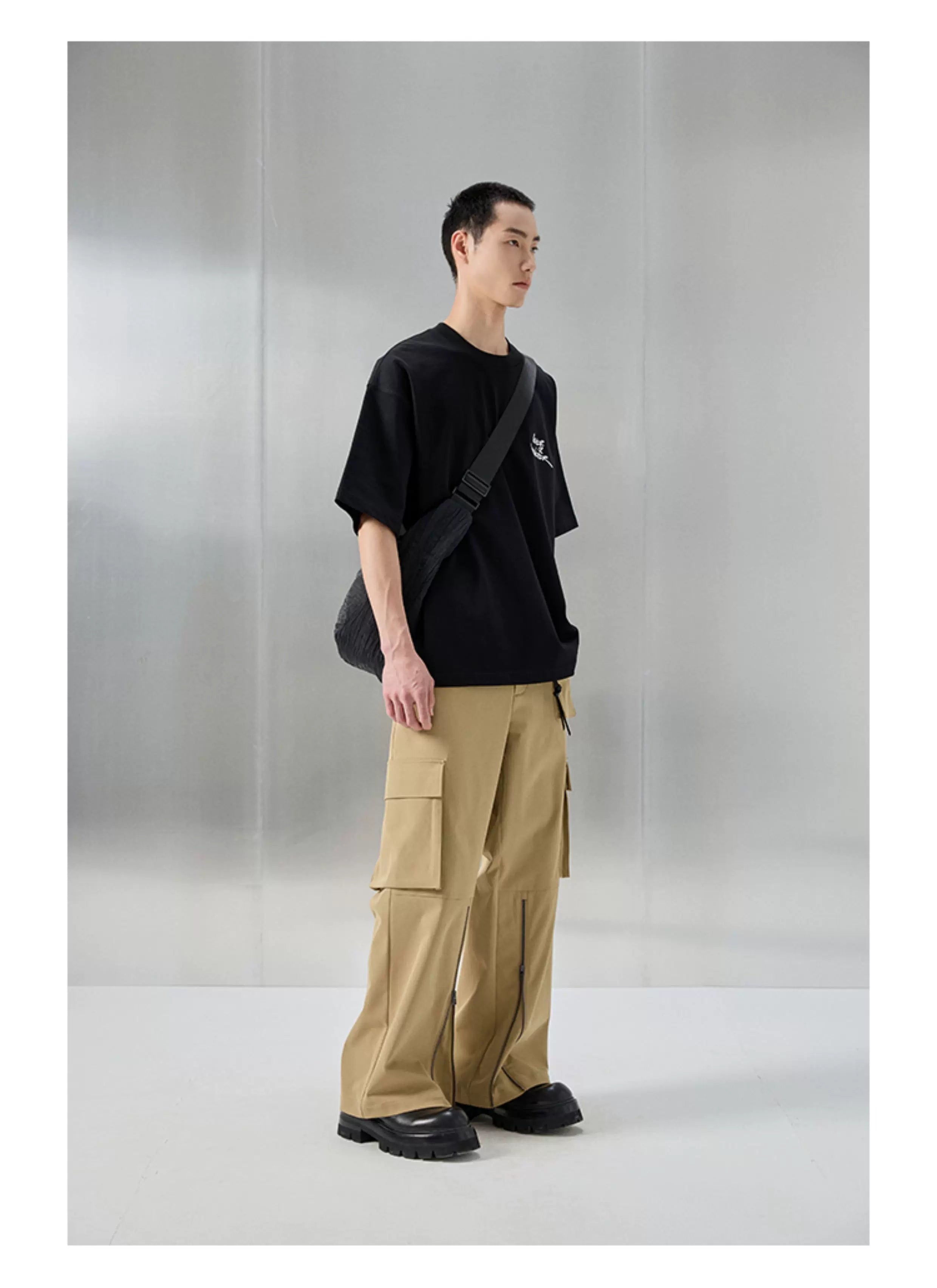 Oversized Heavyweight Printed Embroidered Tee