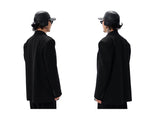 Warm Black Leather Earflap Baseball Cap