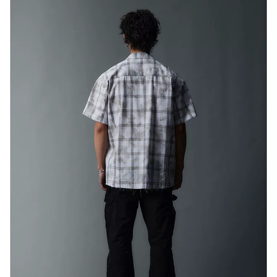 Unisex Cleanfit Multi-color Fringed Plaid Shirts