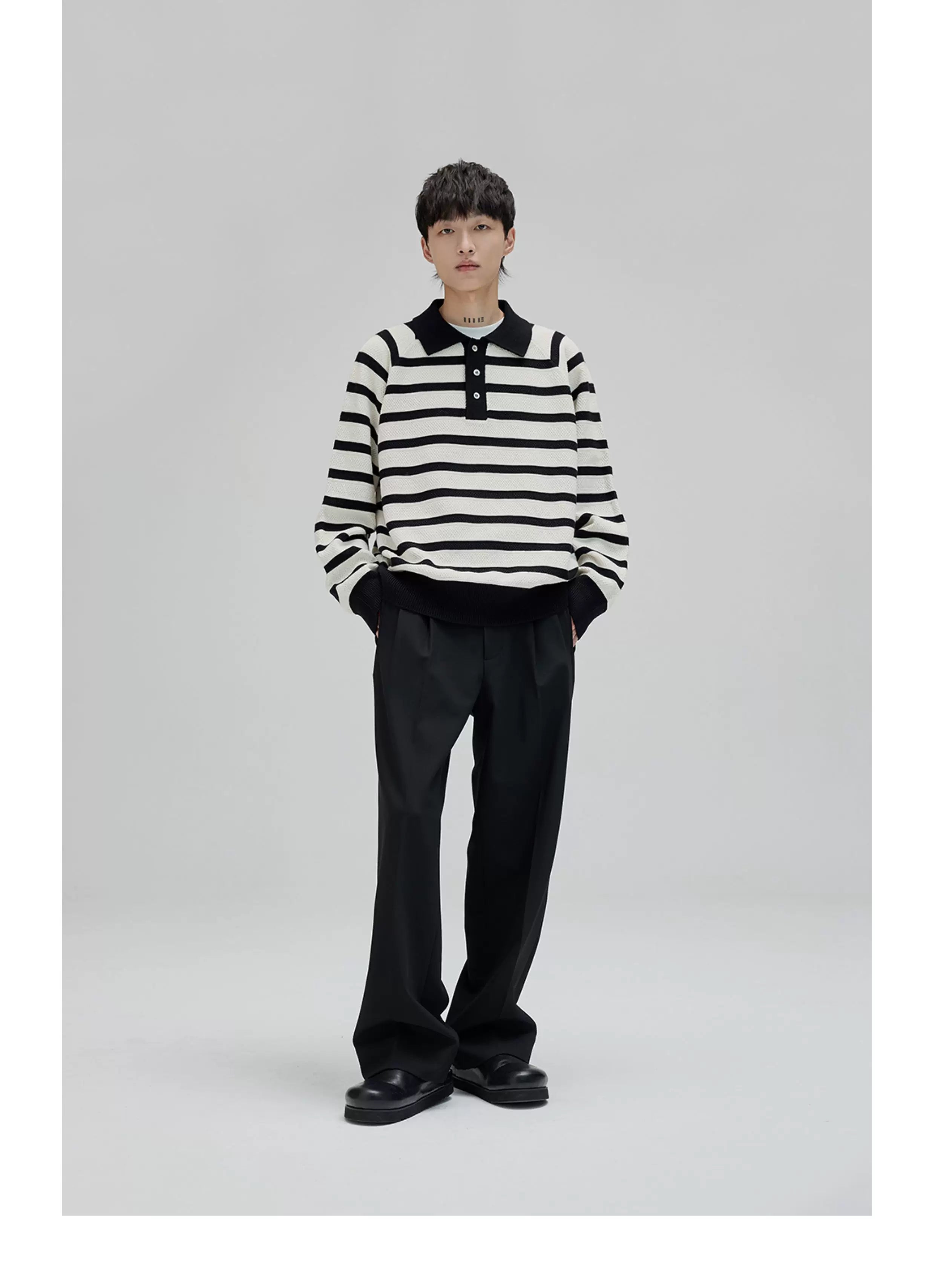 Vintage Pleated Wide Waist Casual Pants
