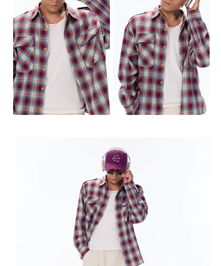 Brushed Workwear Plaid Shirt