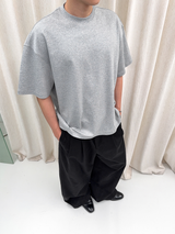 Oversized Short Sleeve Broad Shoulder Tees