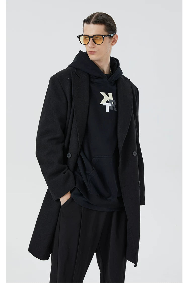 Men's Oversized Commuter Wool Coat