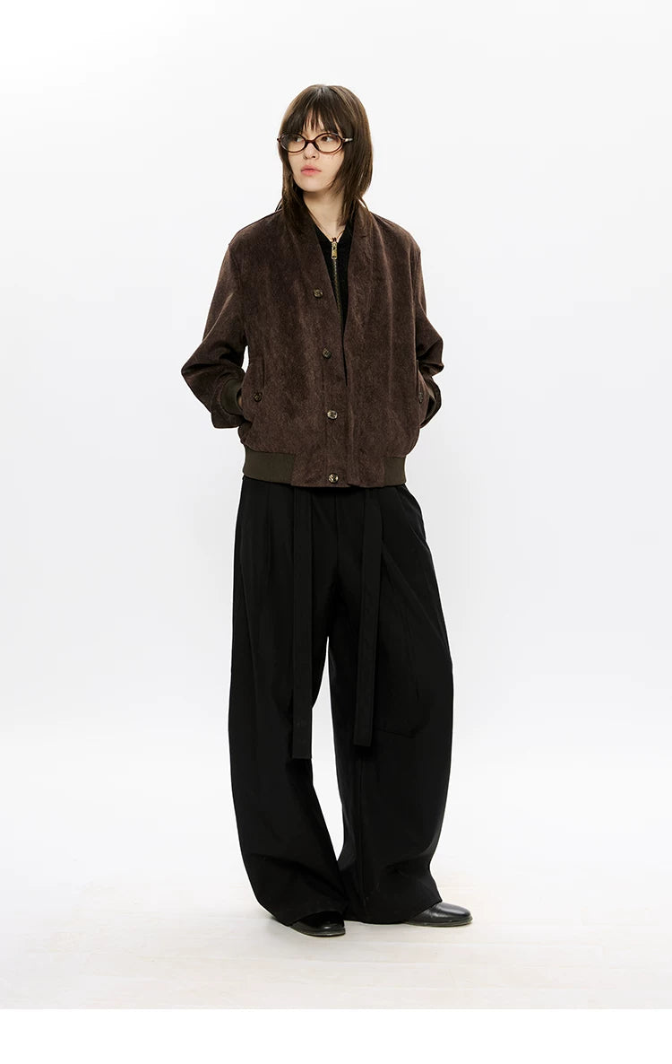 Men's V-Neck 2-In-1 Chenille Jacket