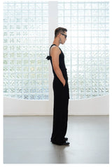 Y2K Black Devil Wings Slim Tank