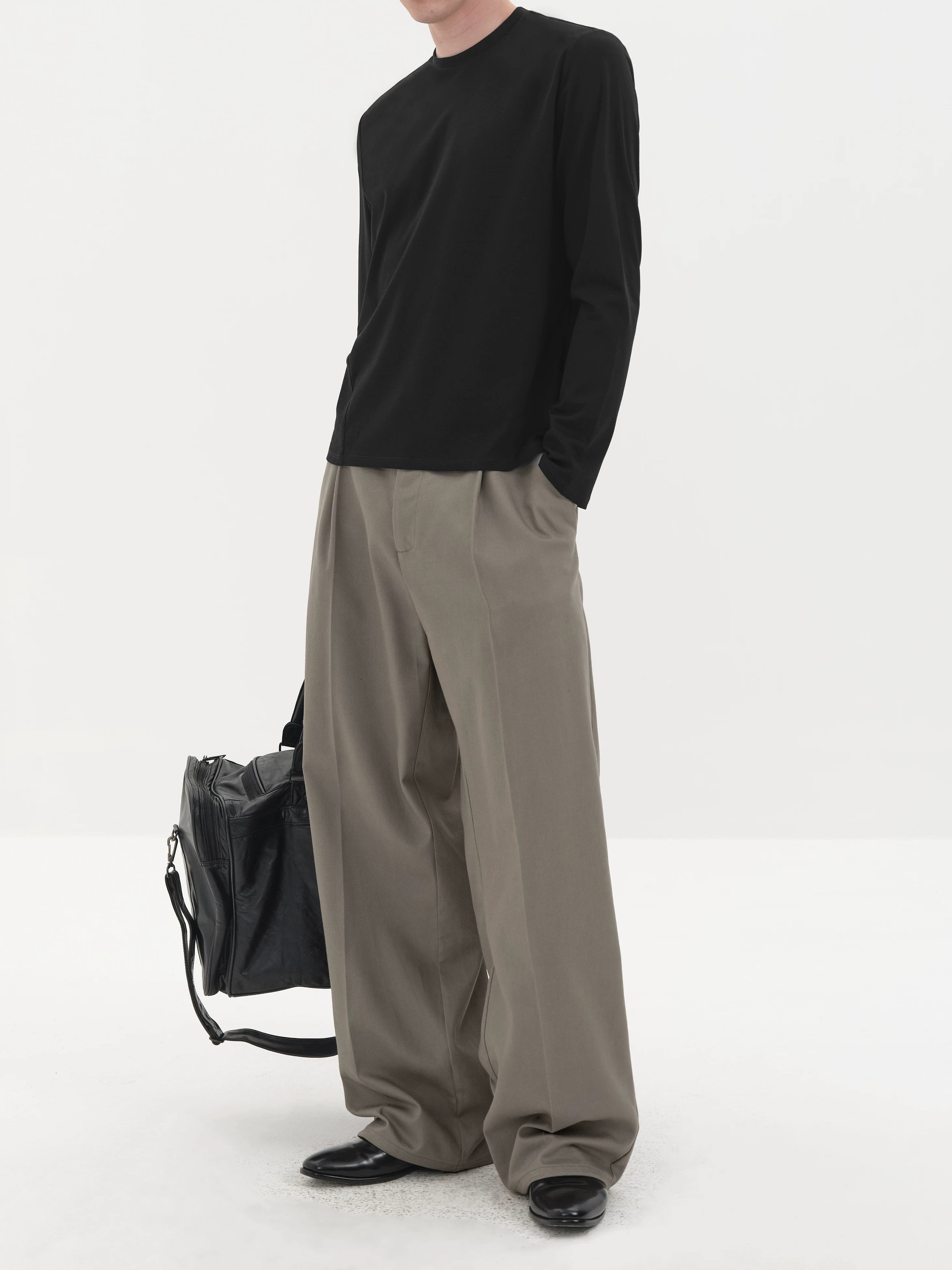 Summer Loose Pleated Tencel Cotton Pants