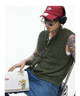 Forest Green Skin-friendly Knit Vest