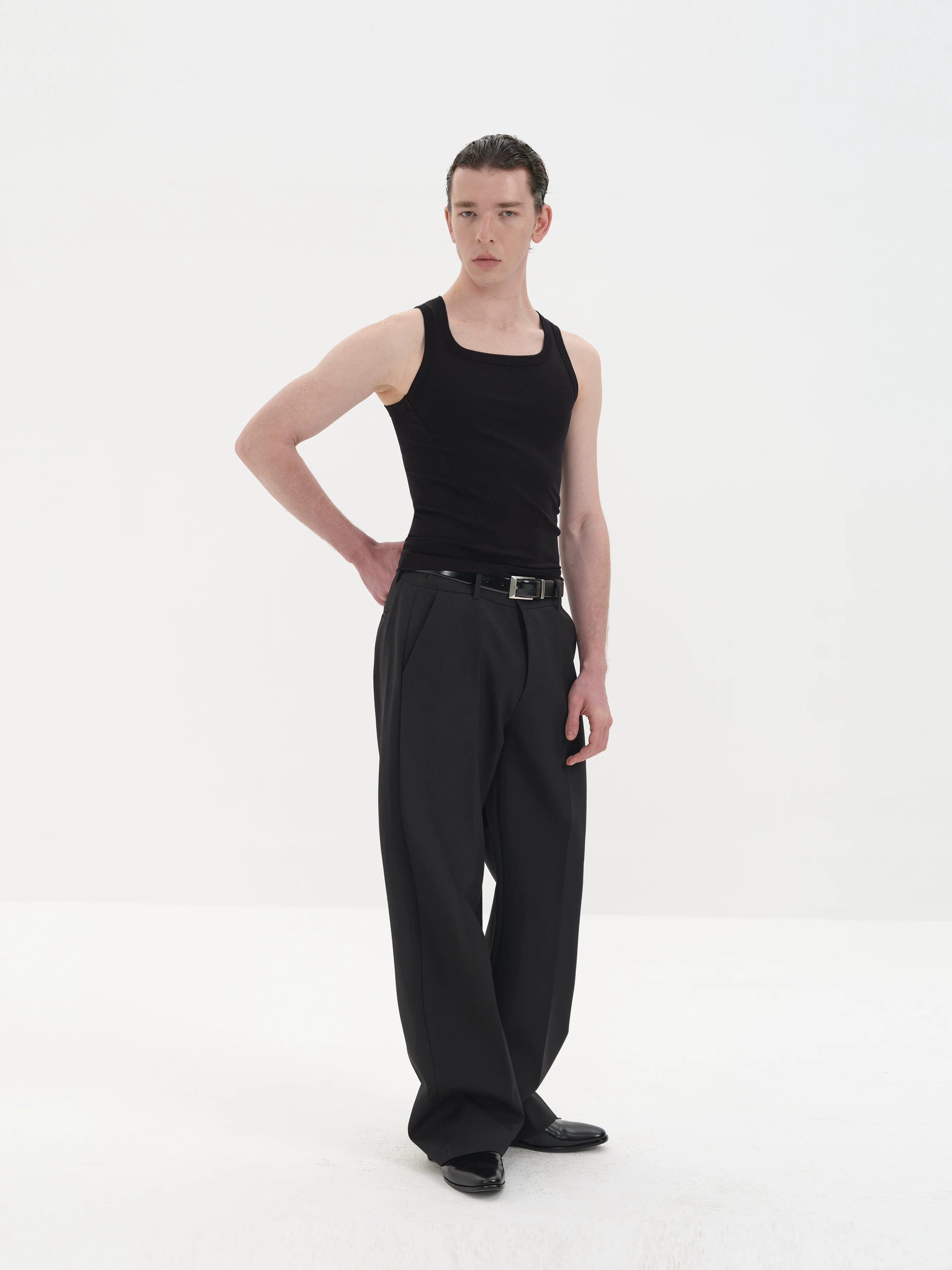 Flattering Lightweight Wide Collar Tank Tops