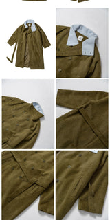 Furry Collar Pajama Style Long Coat