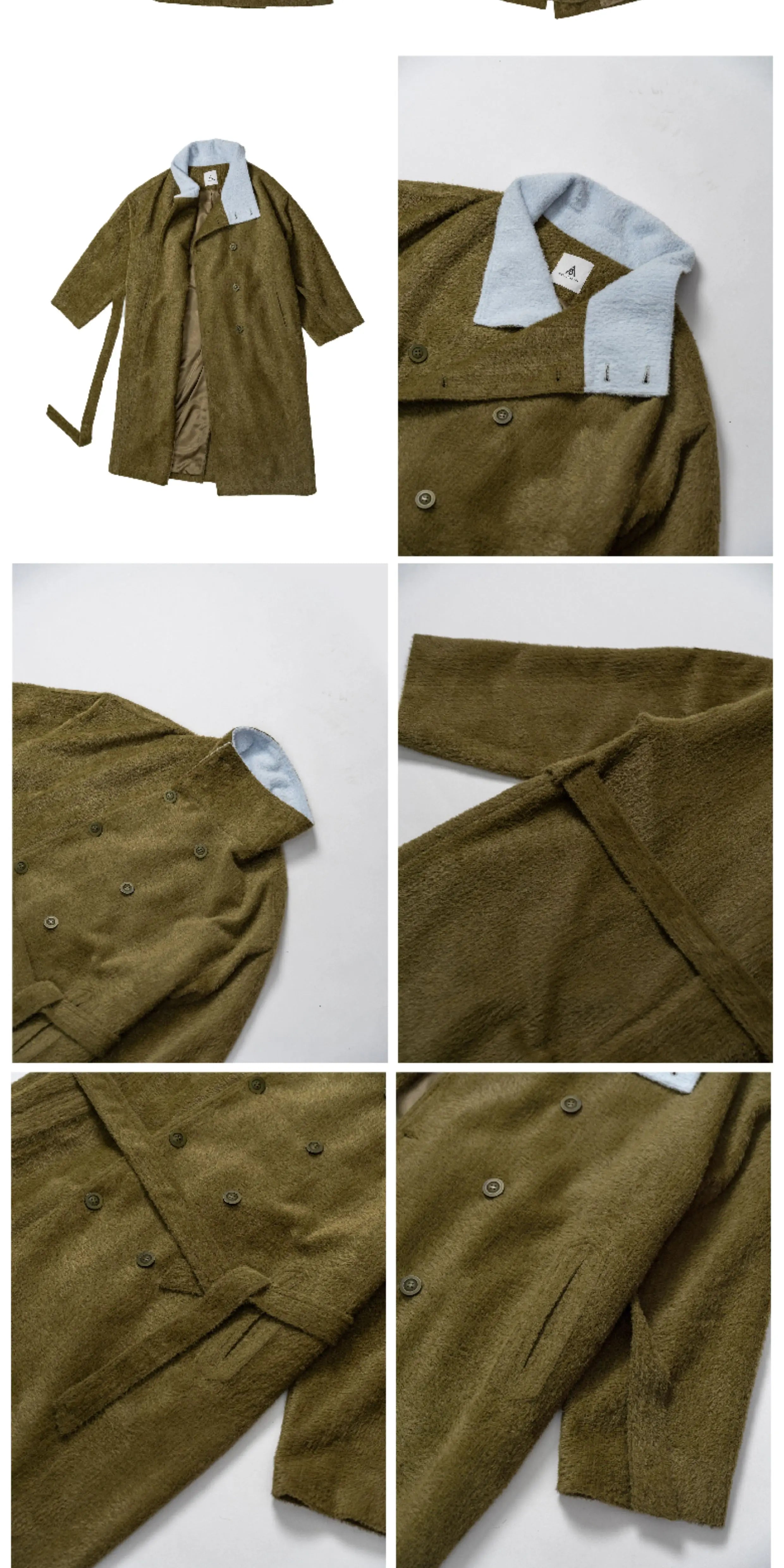 Furry Collar Pajama Style Long Coat