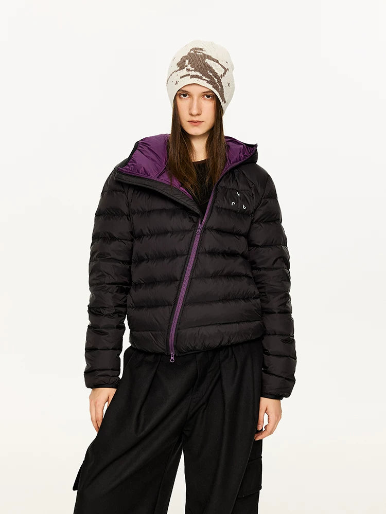 Lightweight Hooded 90% Down Water-repellent Jacket