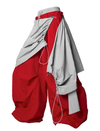 Removable Flap Loose Curved Nylon Pants
