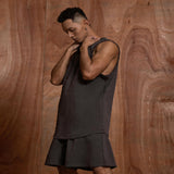 Green Grey Men's Sports Tank Tops