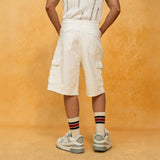 Men's Vintage Loose Cargo Denim Shorts