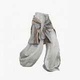 Detachable Distressed Ripped Striped Patchwork Sweatpants