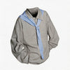 Asymmetric 100% Cotton Knit Polo Scarf