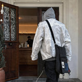 Plaid Hooded Smoke-Dyed Violet M65 Jacket