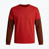 Two-tone Fake Two-piece Long-sleeve Tee