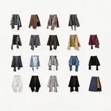 Detachable Colorful Plaid Zip Shirt Extender
