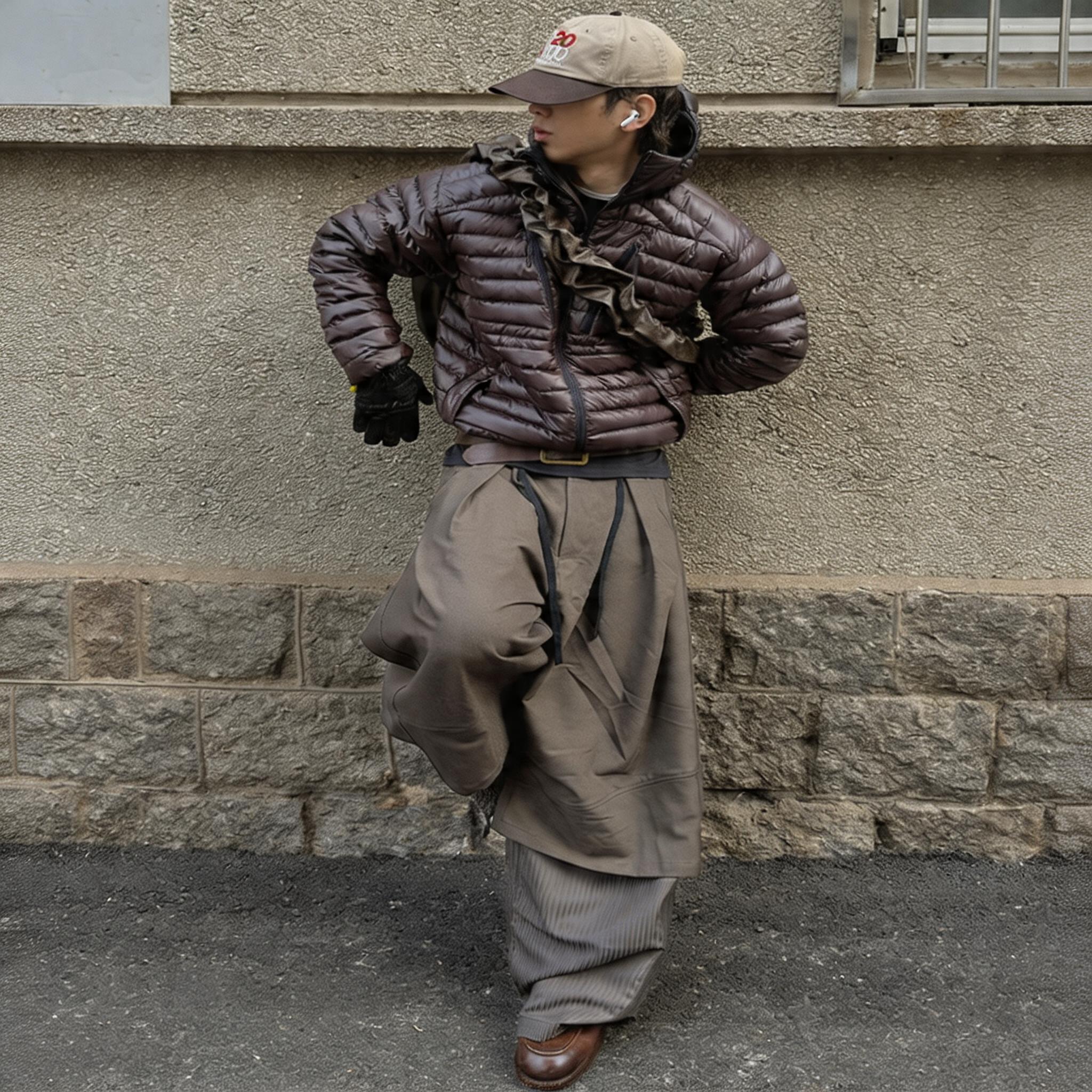 Two-in-One Pleated Tailored Pants