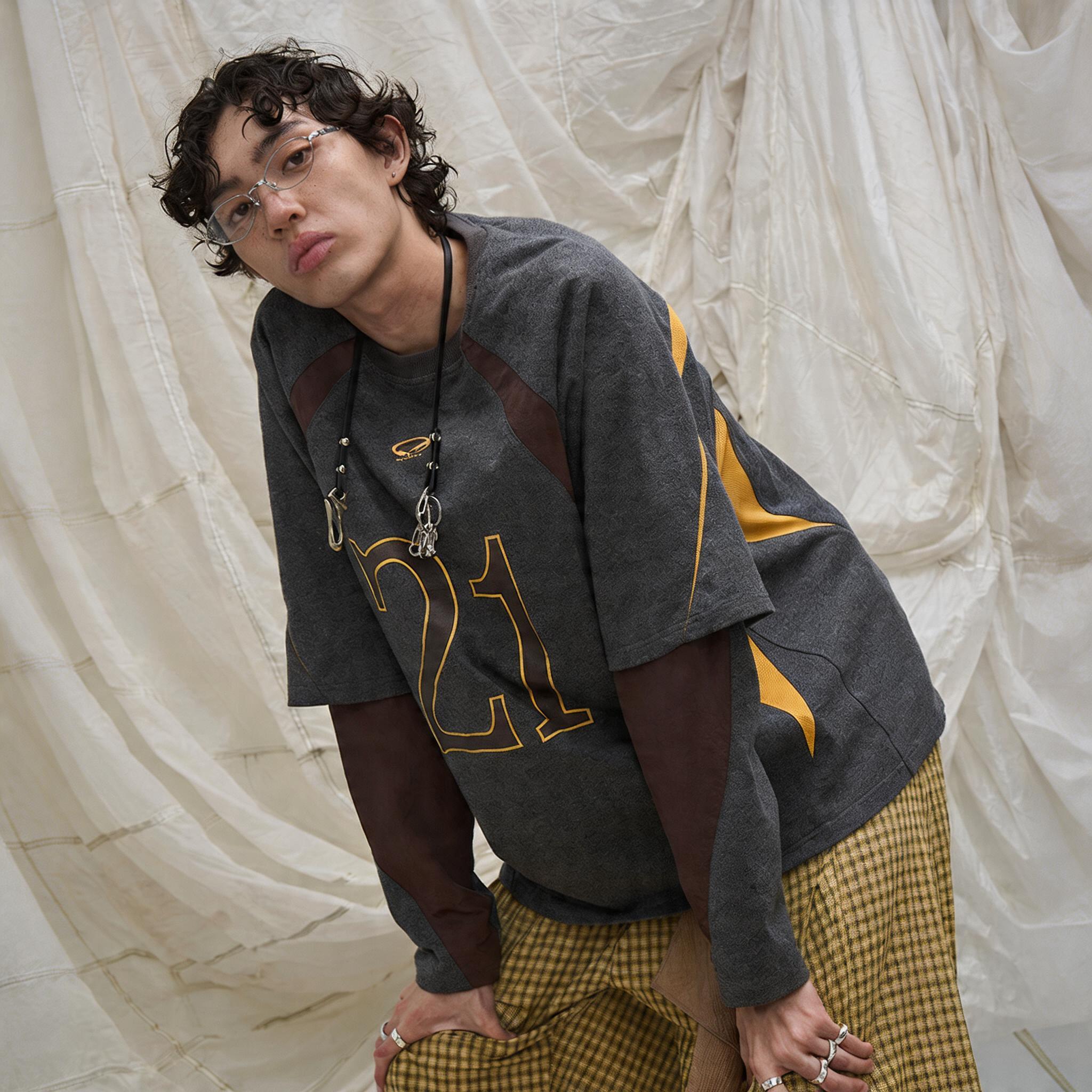 Deconstructed Patchwork Two-in-One T-Shirt