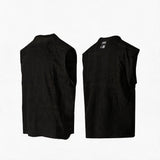 Black Deconstructed Padded Tank Top
