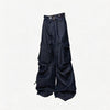 Washed Bamboo Pleated Sash Jeans