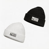 Unisex Thick Knitted Embroidered Logo Beanie