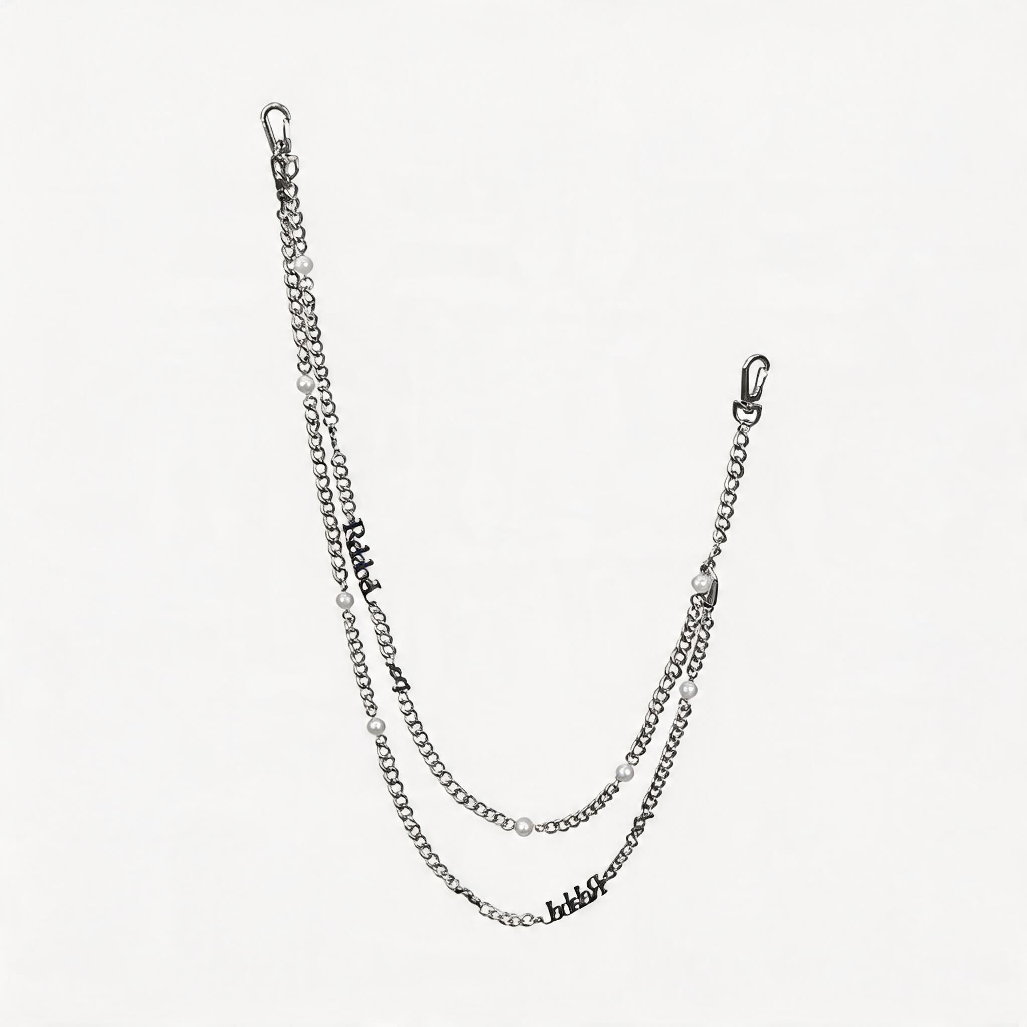 Pearl Segmented Letter Pants Chain