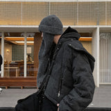 Convertible Wool Beanie Scarf
