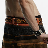Vintage Leopard Print Horsehair Leather Belt