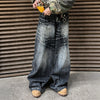 American Vintage Washed Distressed Baggy Jeans