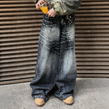 American Vintage Washed Distressed Baggy Jeans