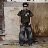 American Camo Cross Gun Tee