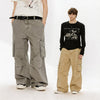 Men's Loose Brushed Cotton Cargo Pants