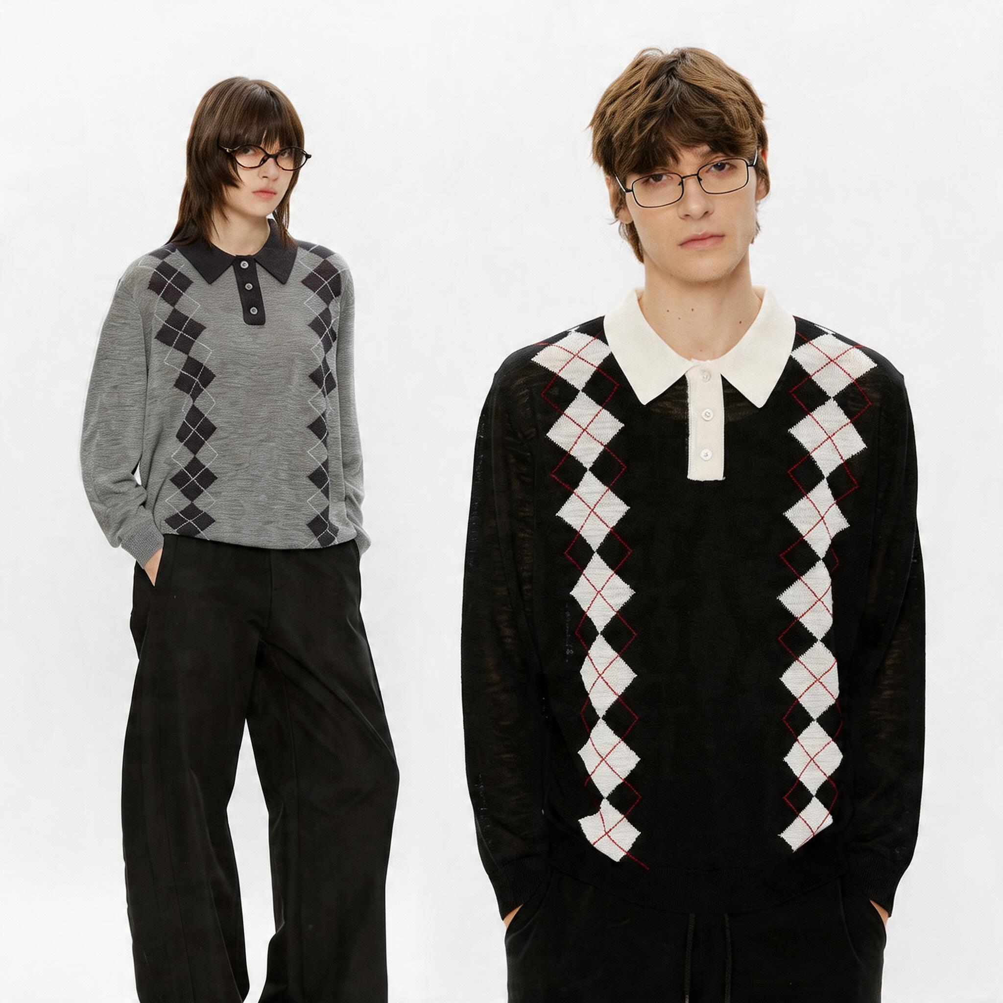 Men’s 100% Lyocell Diamond Knit Polo
