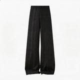 Men's Drawstring Waist Flared Suit Pants