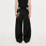 Pleated Houndstooth Dress Pants